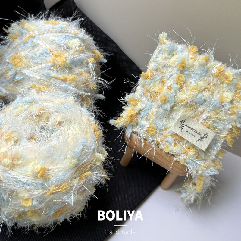 Boliya | Sea Salt Sweet Ice DIY Handmade Yarn Ball for Knitting and Crocheting Hats, Bags, Card Holders, Dolls, and Hair Ties.