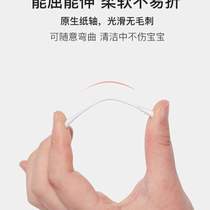 Small special childrens baby newborn booger ear scoop cotton swab baby thin disposable cotton swab double head ear picking