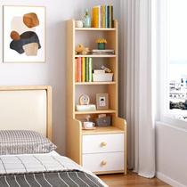 Narrow bedside table simple modern bedroom small cabinet locker storage rack simple bedside table rental room