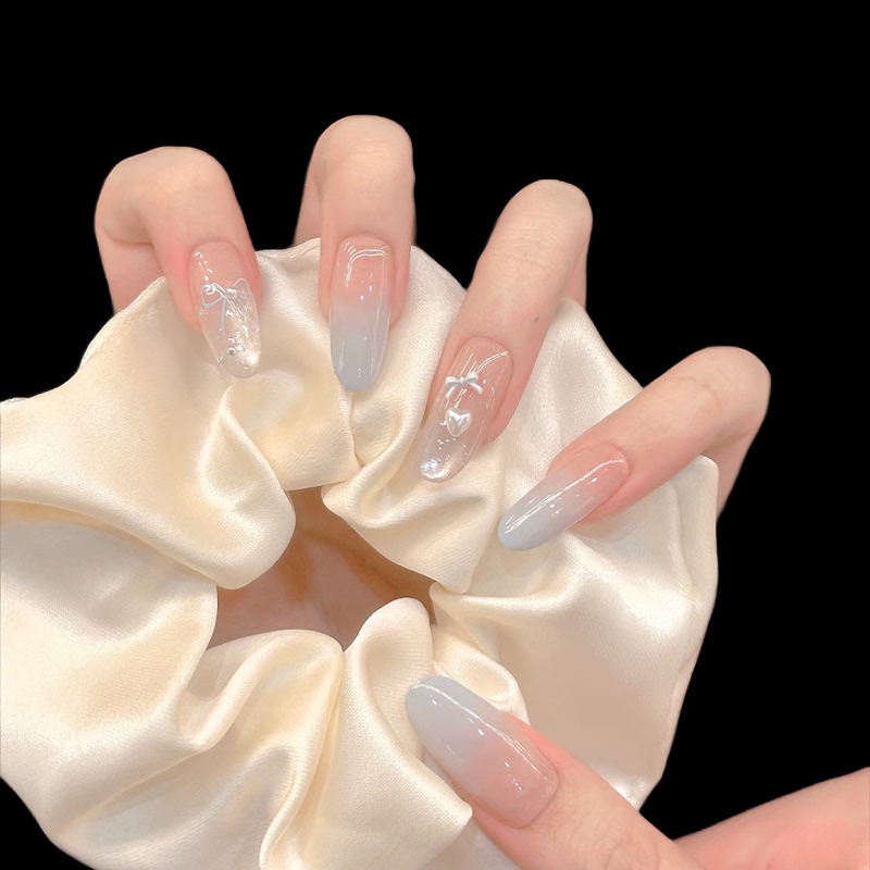 2026 New Summer Short Cat-Eye Nail Stickers with Stars and Bows, Brightening and Gentle Style Nail Art 2026 New Summer Short Cat-Eye Nail Stickers with Stars and Bows, Brightening and Gentle Style Nail Art