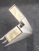 Brick cabinet cabinet white inner corner slot two-in-one corner column ceramic tile stove corner column aluminum alloy accessories