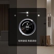 PTX Flat Bear X6 knob screen smart switch is connected to Mijia to control lighting and curtain scenes with one click