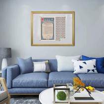 () Packed with annual notes historical US dollars public bonds of the Republic of China witness random financial photo frame