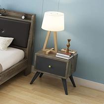 Nordic bedroom bedside table simple modern solid wood storage cabinet economical Japanese style ins style small apartment storage cabinet