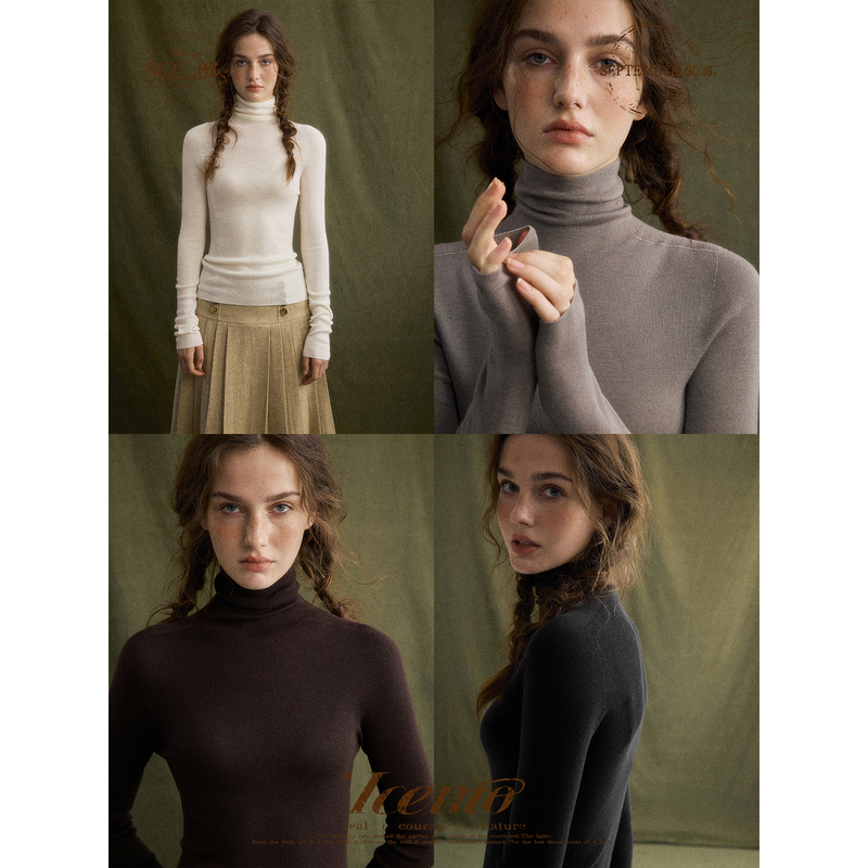 Iceiito*Rose and Purple Shirt*Yangzi Yarn Machine Washable 100% Wool Seamless 18-Gauge Turtleneck Base Layer Shirt Iceiito*Rose and Purple Shirt*Yangzi Yarn Machine Washable 100% Wool Seamless 18-Gauge Turtleneck Base Layer Shirt