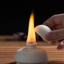 Glass alcohol lamp tea stove tea set white peat stove alcohol stove tea warmer tea ceremony heating insulation coffee trumpet