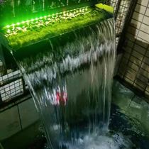 Stainless steel waterfall outlet light bar LED 16-color automatic changing slow and fast flash diving light falling light underwater light