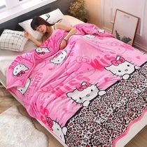 Sanrio hello kitty comforter Girl Spring Autumn Winter Flann