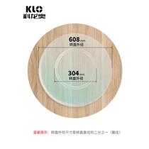 Silent aluminum alloy table turntable dining seat 24-inch household bottom round table solid wood glass dining table shaft turntable track