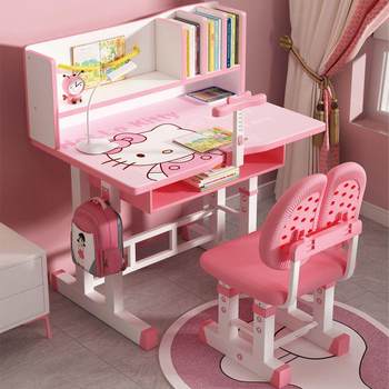 3y study table children's desk simple home desk primary school students homework table and chair set children can lift and write