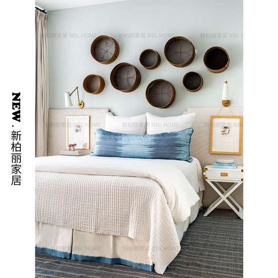 Vc1:1Antonio All-Copper American-Style Vintage Villa Kitchen and Bedroom Swing-Arm Wall Lamp Designer-Recommended Wall Lamp