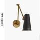 Vc1:1Antonio All-Copper American Retro Villa Kitchen Bedroom French Designer Recommended Swing-Arm Wall Lamp