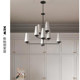American-Style Vintage All-Copper Vc1:1 Fontaine Open-Air Luxury Chandelier Retro Villa Dining Room Living Room Staircase Light