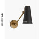 Vc1:1Antonio All-Copper American-Style Vintage Villa Kitchen and Bedroom Swing-Arm Wall Lamp Designer-Recommended Wall Lamp
