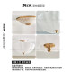 Vc1:1-Rosehill All-Copper American-Style Bedroom, Study, Living Room, Entrance, Hallway, Bathroom Cloud Glass Ceiling Lamp