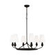 Vc1:1-Ziba American-Style Minimalist Retro Villa Dining Room and Living Room Designer-Recommended Handmade Gold Foil Chandelier