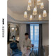 Vc1:1 American-Style Retro Villa Dining Room Bedroom Staircase Double-Layer All-Copper Chandelier Designer-Recommended Chandelier