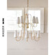 Vc1:1 American-Style Retro Villa Dining Room Bedroom Staircase Double-Layer All-Copper Chandelier Designer-Recommended Chandelier