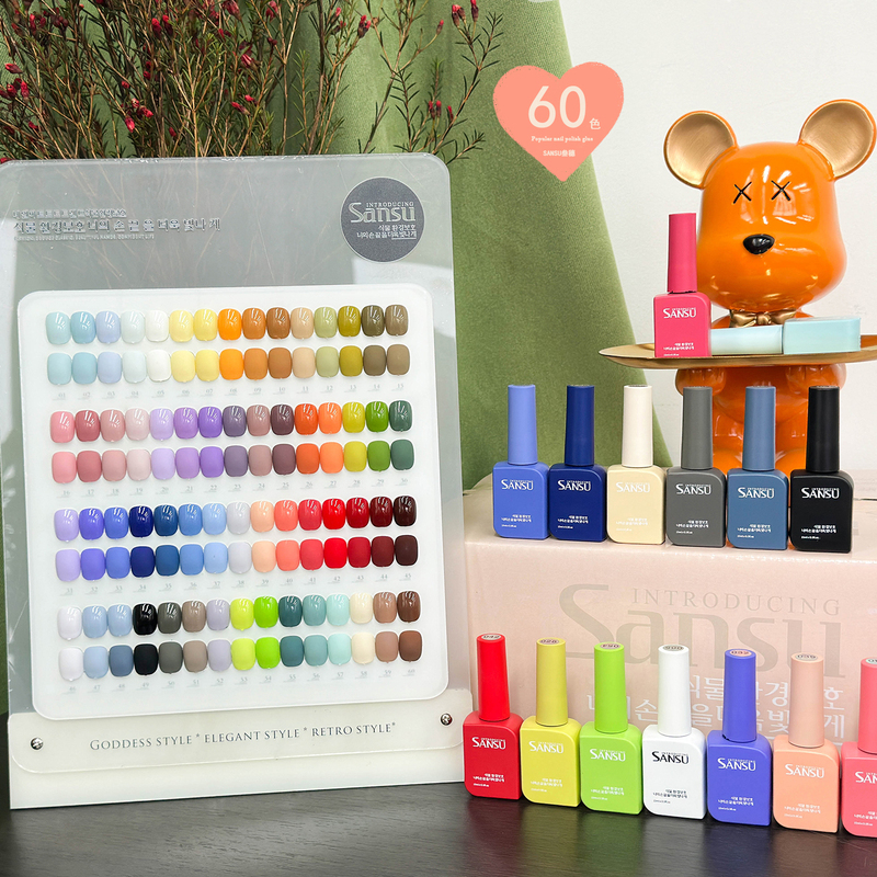 Sunsu 60-Color Nail Gel Set, Three-Piece Korean-Style One-Bottle-One-Color Nail Salon Client-Attracting Gel Polish Sunsu 60-Color Nail Gel Set, Three-Piece Korean-Style One-Bottle-One-Color Nail Salon Client-Attracting Gel Polish
