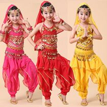 Belly dance performance costumes high-end childrens Indian dance costumes childrens Xinjiang dance costumes girls ethnic