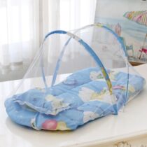 Baby Bed Infant Mosquito Nets Foldable with Cotton Pillows P