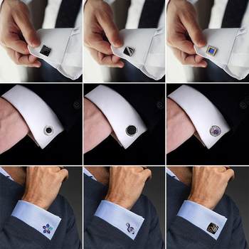 French Shirt Cufflinks Men's Business Formal Shirt Shirt Cuff Buttons Simple Creative Alloy Suit Buttons Sleeve Studs