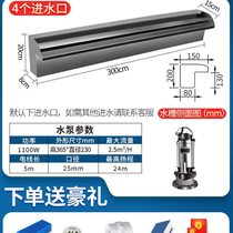 Water curtain wall flow wall stainless steel waterfall outlet courtyard water feature flow sink landscape garden fish pond flow direct sales
