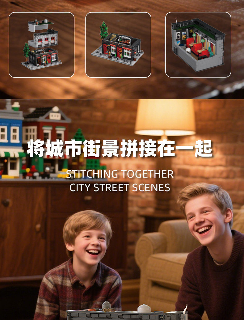 2368PCS MOC O'Aken Barrel Pub Bausteine Stadt Street View Idee Retro Taverne Modulare Modell Montage Puzzle Spielzeug Kinder geschenk – Detail 5