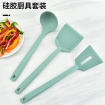 New silicone kitchenware 6-piece set kitchen cooking spatula multi-purpose kitchen tool silicone frying spatula and spoon set