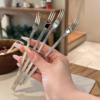 Violin fork high-end string fruit fork 304 stainless steel dessert fork four-pack