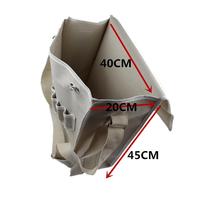 Electric tool bag white canvas thickened shoulder bag multi-functional repair bag wear-resistant hardware tool bag extra large extra large