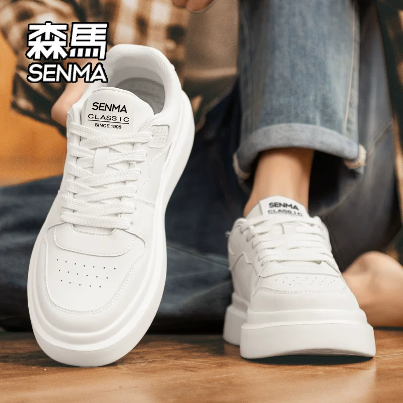 SENMA/ Летние дышащие спортивные белые кеды для отдыха, стиль высокого качества