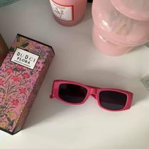 Girls party street fashion style without makeup small face letters special mirror whitening European and American personality high-end sunglasses sunshade