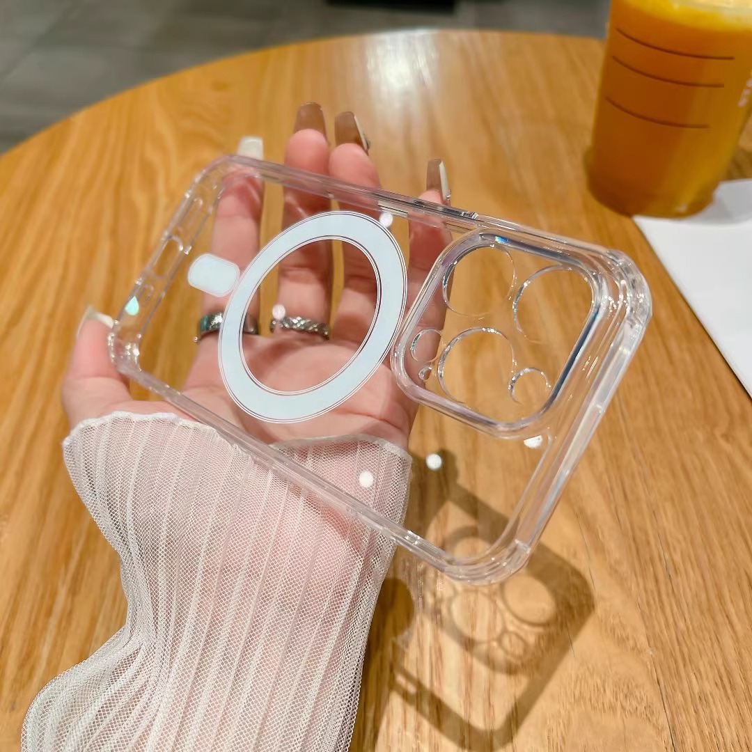 MagSafe磁吸适用苹果17移动端壳iphone16promax保护套14pm防摔无线充电15plus透明13硅胶软壳12/11所有包超薄男女