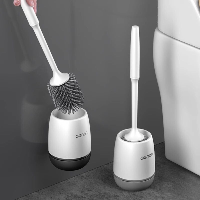 Japanese Toilet Brush with No Dead Corners, Long-Handled Silicone Wall-Mounted Bathroom Cleaning Set for Home Use Japanese Toilet Brush with No Dead Corners, Long-Handled Silicone Wall-Mounted Bathroom Cleaning Set for Home Use