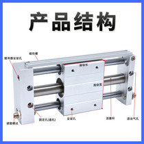 SMC type magnetic coupling type without cylinder CY1L10 15 20 25 32 40H-00-1200B-300-400 Rod B