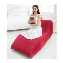 Extra large and long lazy sofa type flocked inflatable sofa chair sofa bed inflatable recliner armchair