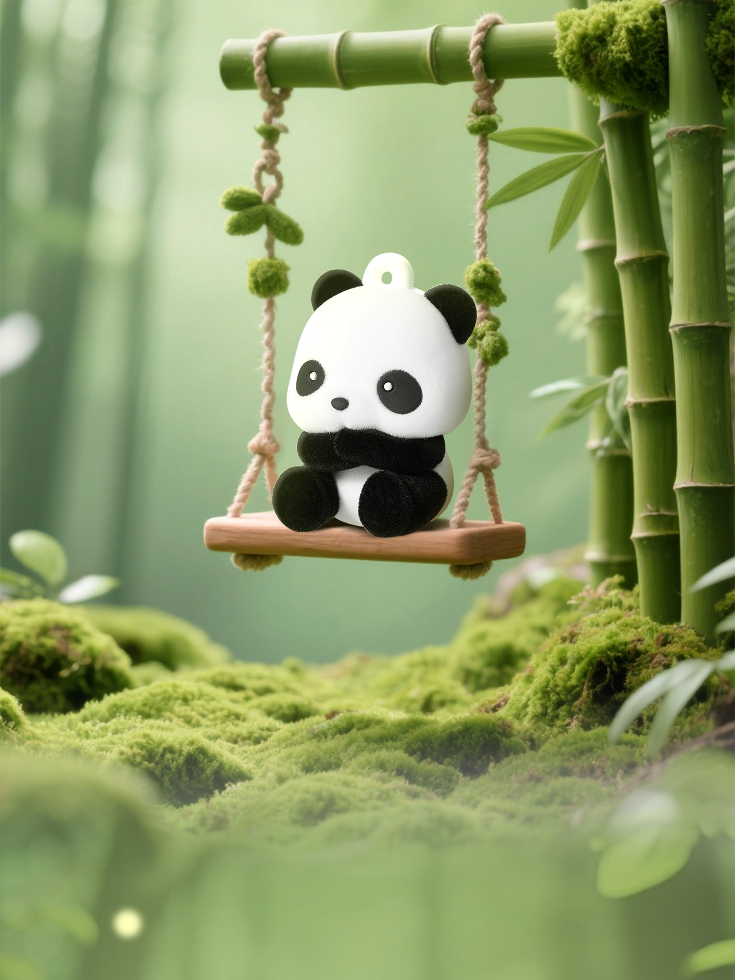 【中国直邮】 霸王茶姬 珍稀生灵挂件玩偶可爱公仔大熊猫挂饰 盲盒挂件(款式随机)*1件