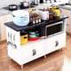 Kitchen cutting table household storage cabinet microwave oven floor-standing storage rack multi-layer dining side table fruit and vegetable storage cabinet