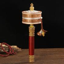 Pure copper eight auspicious Vajra pestle hand-cranked without base double-layer silver-plated exquisite workmanship desktop ornaments for home use smooth