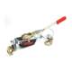 Double Hook Wire Tensioner, Steel Wire Rope Tensioner, Hand-Cranked Small Ratchet-Type Tightening Tool for Electricians