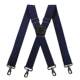 Men's Suspenders with Hooks, Elastic Hook Clips for Adult Suspenders, Anti-Slip Pants Clips for Suit Pants, Vintage Gentleman Style