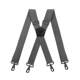 Men's Suspenders with Hooks, Elastic Hook Clips for Adult Suspenders, Anti-Slip Pants Clips for Suit Pants, Vintage Gentleman Style