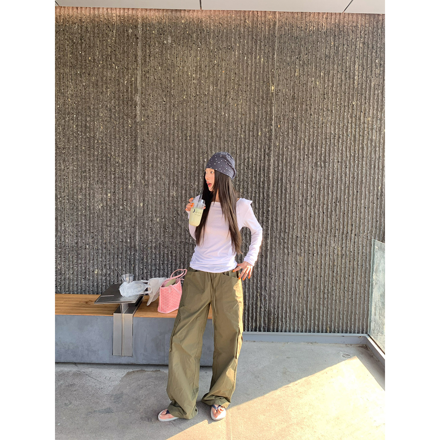 牙套大汪 【Облачная карамель】 Солнцезащитная футболка с капюшоном и длинными рукавами