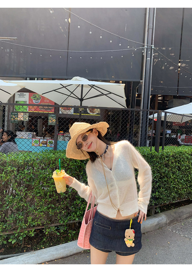 牙套大汪 【Sweet Cool Denim】 джинсовая мини-юбка с заниженной талией оригинального денимового цвета