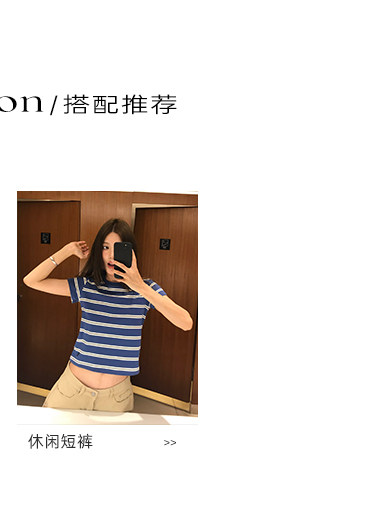 牙套大汪 【Синяя морская душа】 Женская футболка 2025 лето новая стильная простая прямоплечая короткий рукав