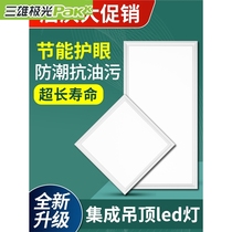 Sanxiong Aurora integrated ceiling LED light 300x600 kitchen bathroom aluminum gusset plate embedded 30x30x60