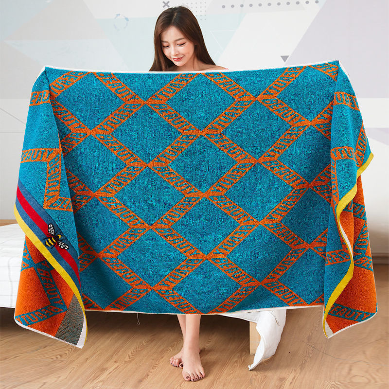 Pure Cotton Bath Towel, High-End New Model, Hotel-Specific Men's Bath Towel, Soft, Lint-Free, Quick-Drying Wrap Towel