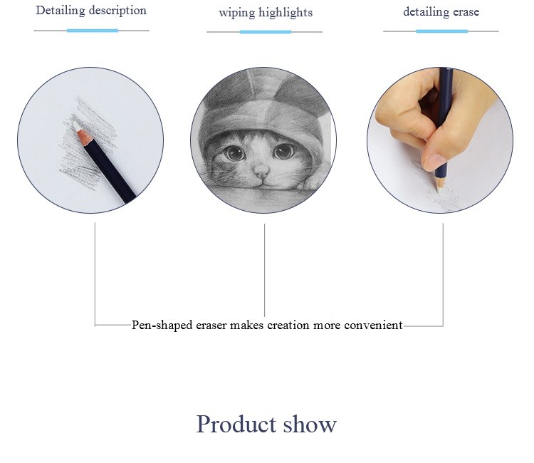 Древесный уголь rubber pen eraser pencil pen tip rubber type 1/3/6pcs high precision pencil eraser for manga House music beauty home