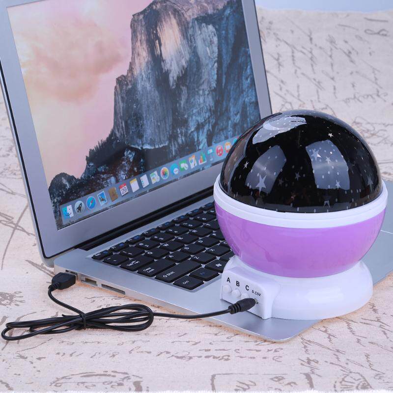 лампа led rotating night light projector starry sky star maste House music beauty home